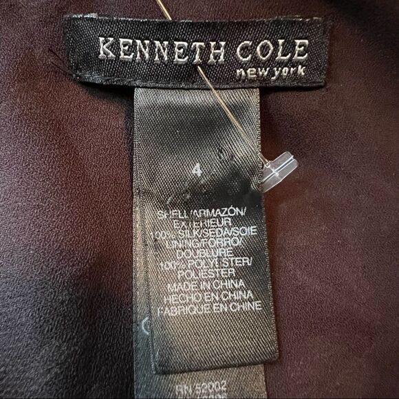 Kenneth Cole floral silk long sleeve shirt. - Picture 4 of 12